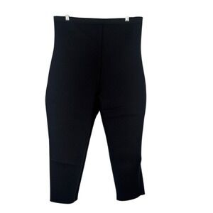 Zaggora Capri Flares Neoprene Hot Pants Black Yellow Celu-Lite Workout XL‎ NWT
